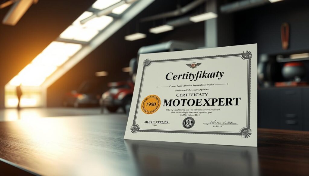 Certyfikaty MOTOEXPERT Certyfikaty MOTOEXPERT