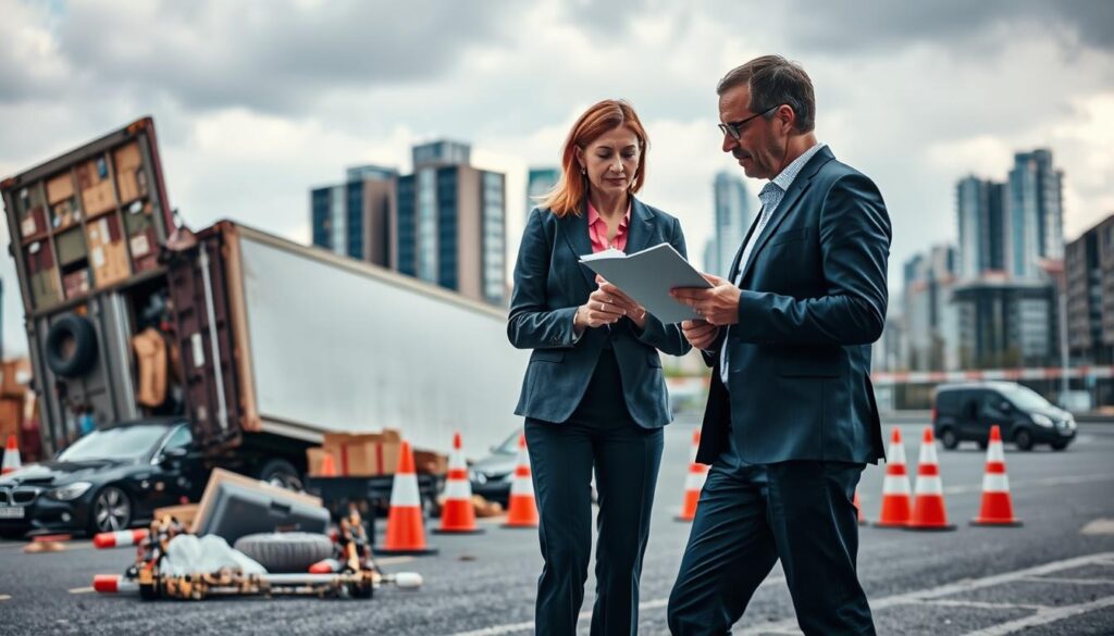 ekspertyza przewróconych zestawów w Niemczech