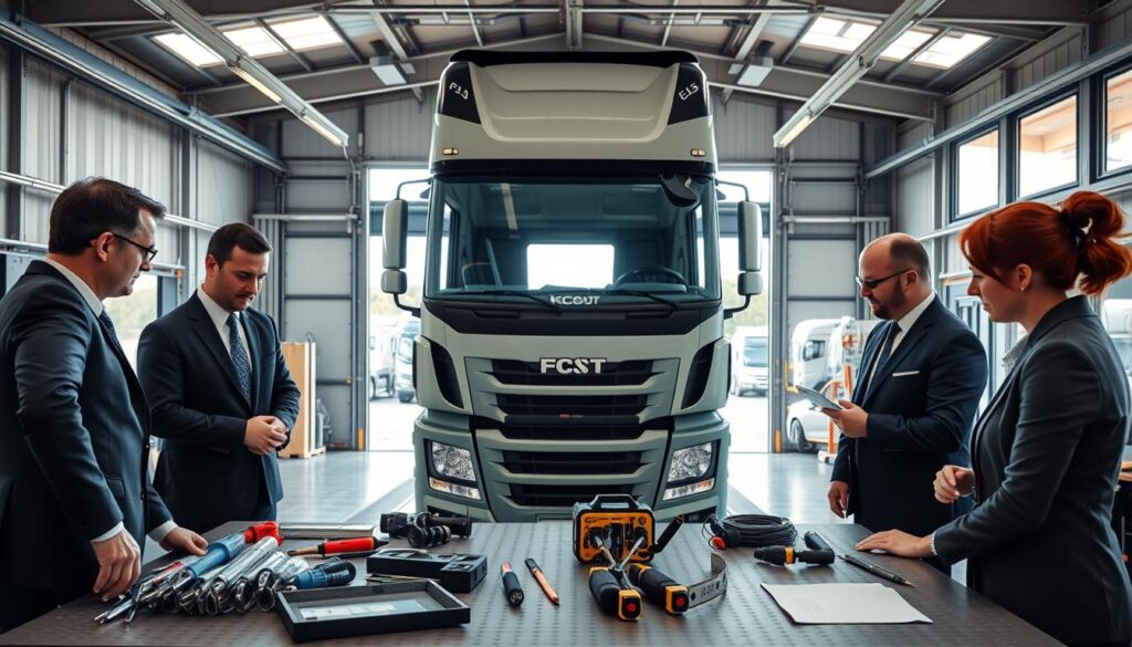 Ekspertyza kabin wysokich ciężarówek w Niemczech